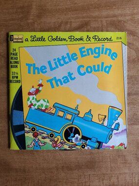 Vintage The Little Engine That Could Little Golden Book and Record